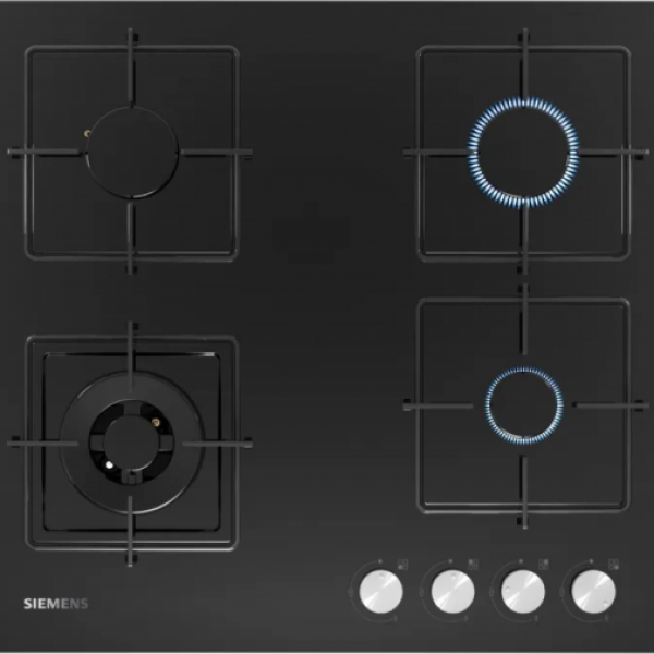 SIEMENS EN6C6HO12O iQ100 Gazlı Ocak Sert cam Siyah