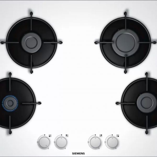 SIEMENS EN7B2PO10O iQ300 Gazlı Ocak Sert cam Beyaz