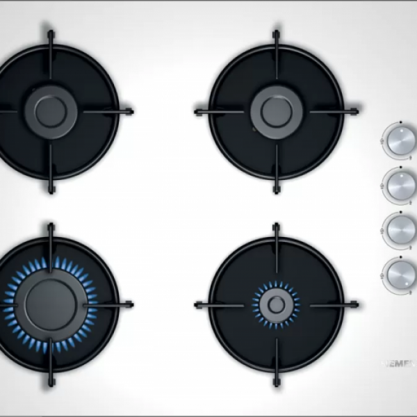 SIEMENS EO7C2PO10O iQ100 Gazlı Ocak Sert cam Beyaz